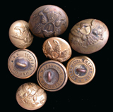 US Civil War Buttons, Authentic US Civil War Buttons, Authentic